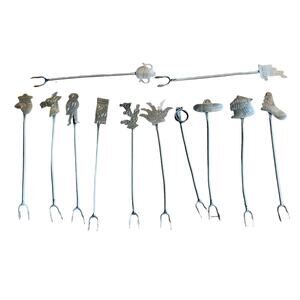 12 Alpaca Silver HOR'DEORVES FORKS 3" LONG EACH